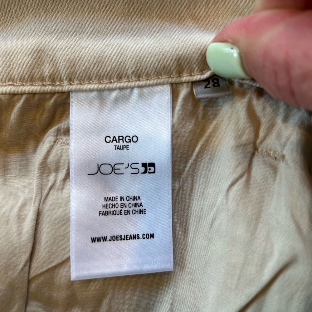 NWOT Joe's Jeans Tan Straight Leg Cargo Utility Gorpcore Stretch Jeans Size 28 - Picture 7 of 13